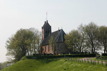 Hegebeintum, de hoogste terp van Nederland (8,8 meter boven N.A.P.) 