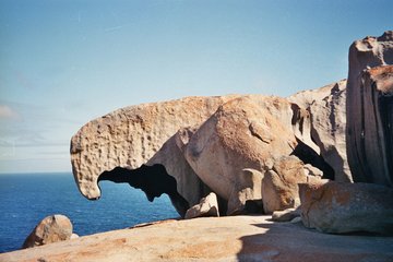 Kangaroo-eiland, Remarkable Rocks, Nationaal park Flinders Chase (Australische deelstaat Zuid-Australië) 
